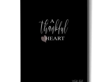 A Thankful Heart Sign  by Cindy Jacobs, Canvas Wall Art Supply