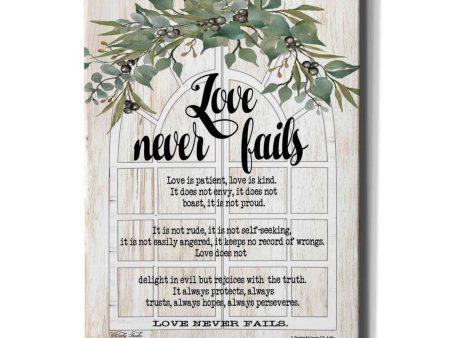 Berry Swag Love Never Fails  by Cindy Jacobs, Canvas Wall Art For Cheap