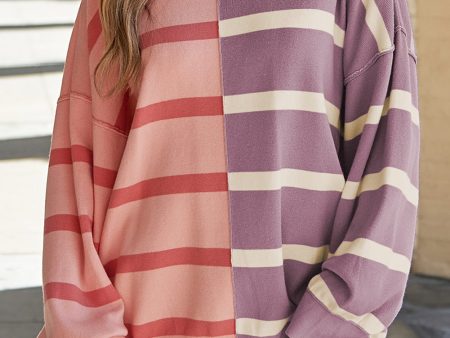 Araya Stripe Oversized Sweater Supply