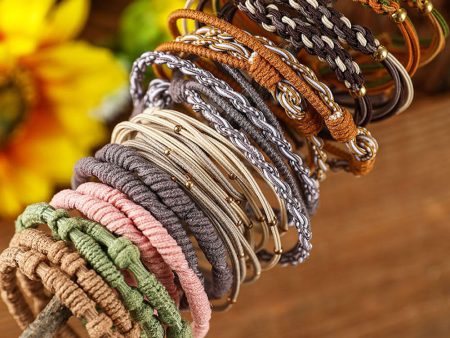 10pcs Boho Knotted Hair Ties Discount