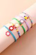 Smiley Flower Beaded Bracelet For Cheap