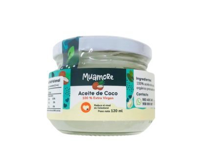 Aceite de coco orgánico extra virgen Muamore 120ml on Sale