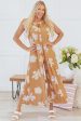 Laura Sleeveless Button up Wide Leg Loose Jumpsuit Hot on Sale