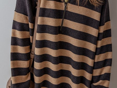 Adeline Stripe Oversized Sweater Online Hot Sale