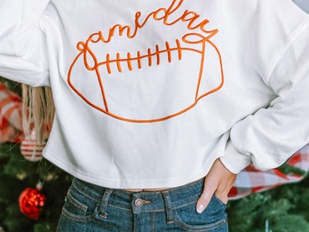 Indy Game Day Notched Neck Sweatshirt Online Hot Sale