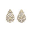 Teardrop Pave Studs Gold Cheap