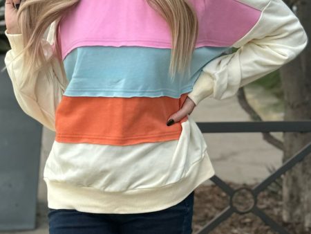 Leilani Patchwork Sweatshirt Discount