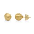 Manhattan Plain Studs Gold Fashion