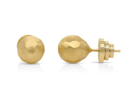 Manhattan Plain Studs Gold Fashion