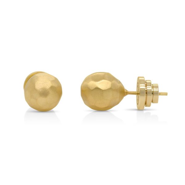 Manhattan Plain Studs Gold Fashion