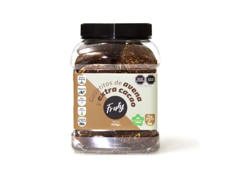 Galletitas de Extra Avena y Cacao Fruty Frasco 250gr Online now