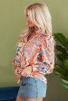 Leighton Floral Buttoned Loose Shirt. Sale