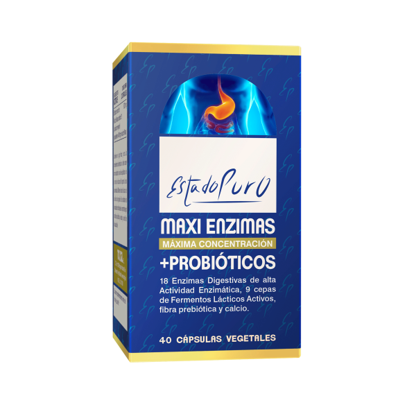 Capsulas vegetales  Maxienzimas + probiotico  Santaqura 40 capsulas Cheap