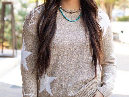 Alani Star Pattern Sweater on Sale