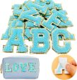 Green Self Adhesive Chenille Letters Patches For Discount