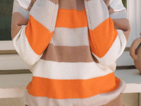 Sloane Striped Knitted Turtleneck Sale