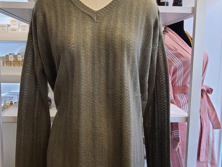 Authen Cashmere Pullover  - Olive For Sale