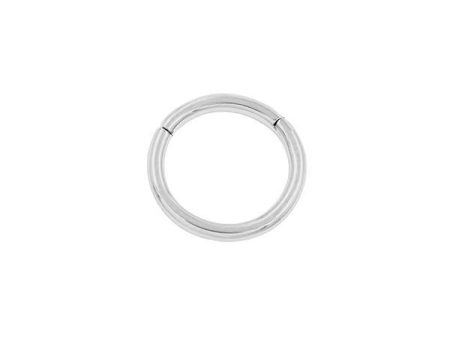 16g 8mm Plain Ring in White Gold For Discount