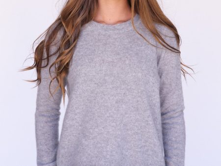 Kendra Round Neck Cashmere Sweater - Nimbus Discount