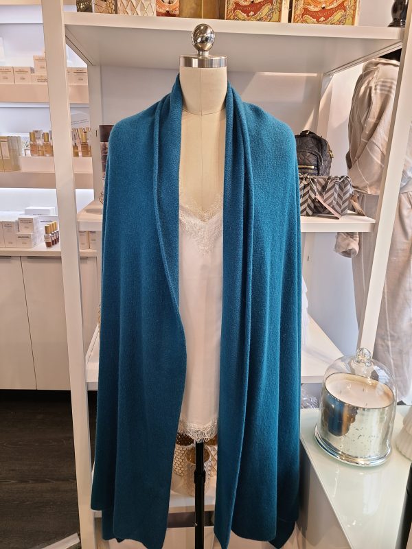 Adele Cashmere Shawl - Teal Fashion